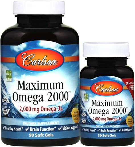 maximum omega 2000 carlson|carlson multivitamin with omega 3.